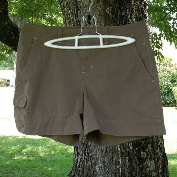 Brown Organic Cotton Ibex Deere Shorts Size 6 - Picture 1 of 2